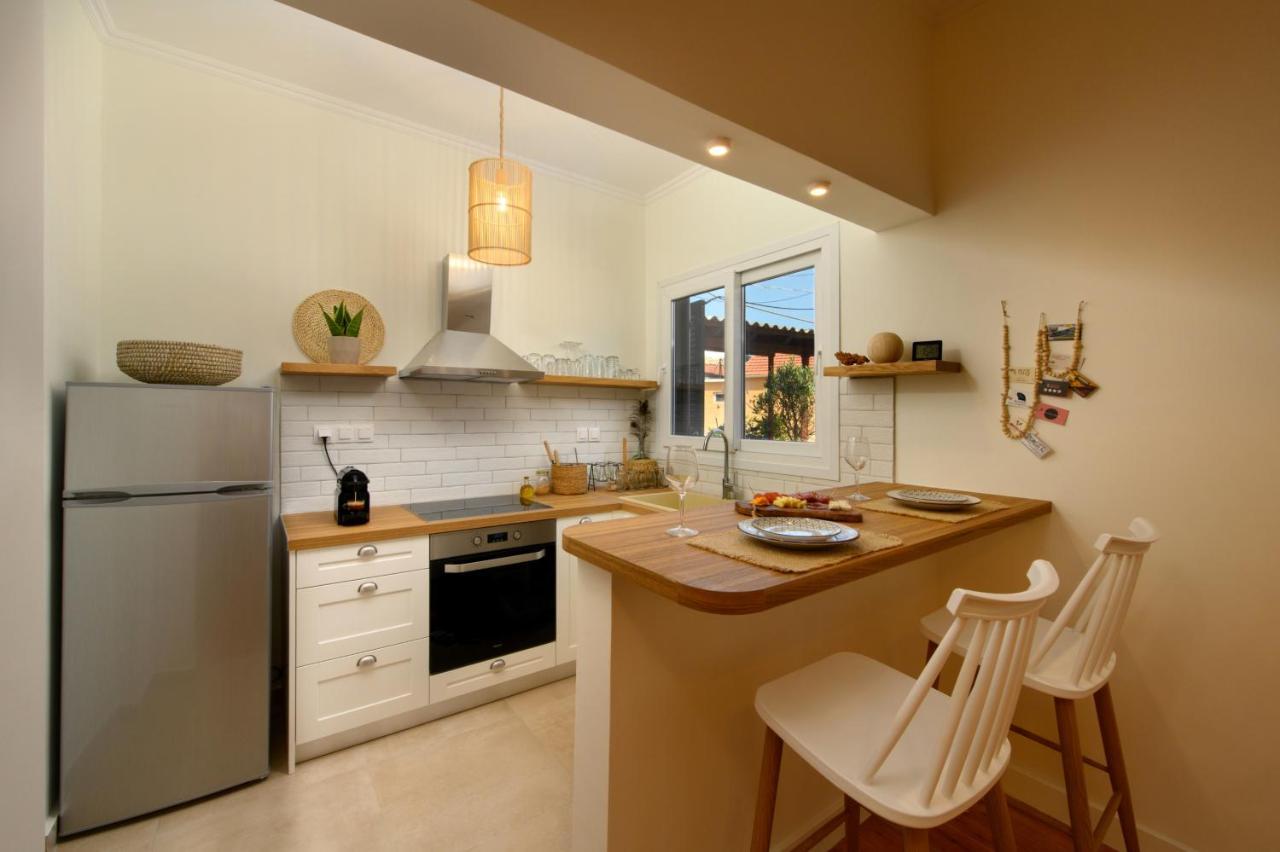 La Maisonette House In The Heart Of Liapades Close To Rovinia Beach & Paleokastritsa Exteriör bild